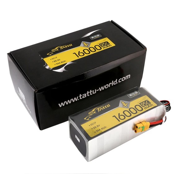 Hot Sales TATTU High Voltage Battery 6S 16000mAh 22000mAh 22.8V 25C XT90S Plug Agricultural Drone Special High Voltage